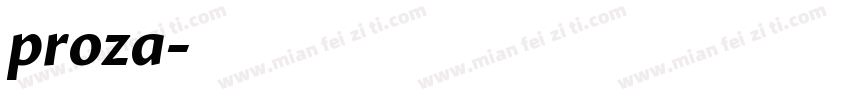 proza字体转换