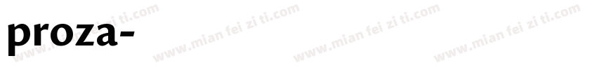 proza字体转换