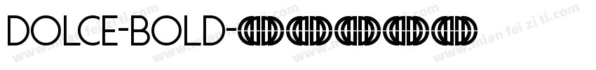 Dolce-Bold字体转换