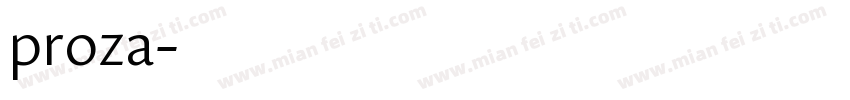 proza字体转换