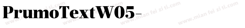 PrumoTextW05字体转换