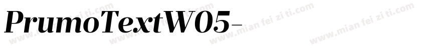 PrumoTextW05字体转换