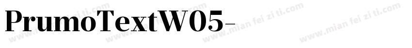 PrumoTextW05字体转换