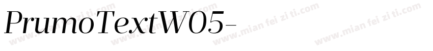 PrumoTextW05字体转换