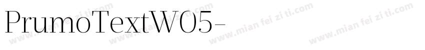 PrumoTextW05字体转换