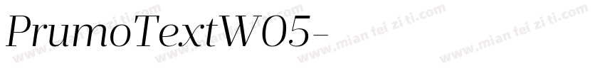 PrumoTextW05字体转换