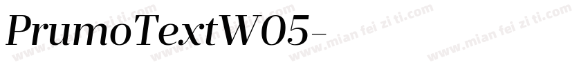 PrumoTextW05字体转换