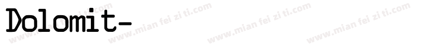Dolomit字体转换