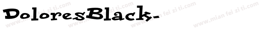 DoloresBlack字体转换