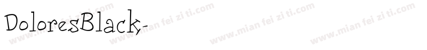 DoloresBlack字体转换