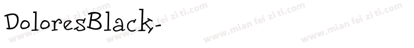 DoloresBlack字体转换