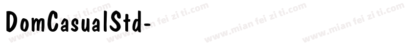 DomCasualStd字体转换