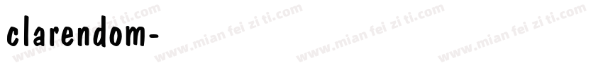 clarendom字体转换