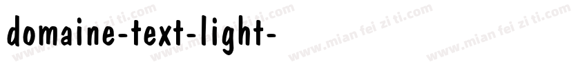 domaine-text-light字体转换
