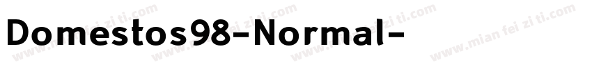 Domestos98-Normal字体转换
