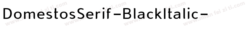 DomestosSerif-BlackItalic字体转换