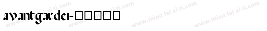 avantgardei字体转换