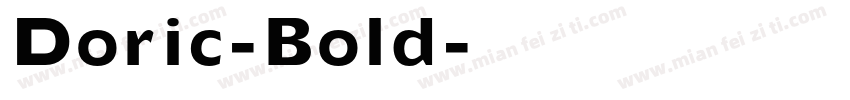 Doric-Bold字体转换
