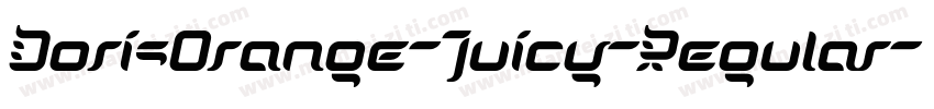 DorisOrange-Juicy-Regular字体转换