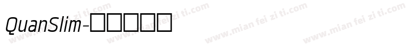 QuanSlim字体转换