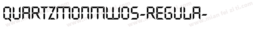 QuartzMonMW05-Regula字体转换