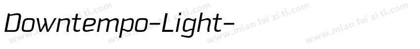 Downtempo-Light字体转换