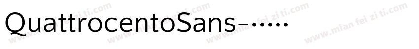 QuattrocentoSans字体转换