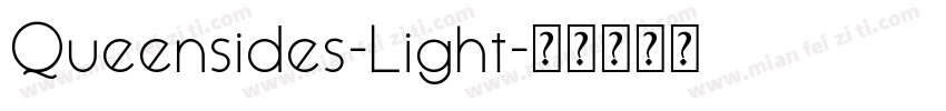 Queensides-Light字体转换