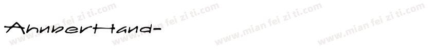 AhnberHand字体转换