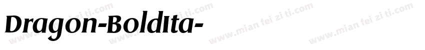 Dragon-BoldIta字体转换