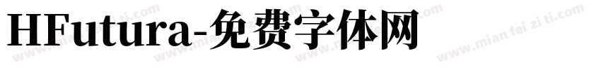 HFutura字体转换