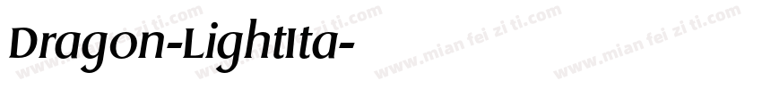 Dragon-LightIta字体转换