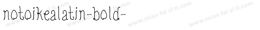 notoikealatin-bold字体转换