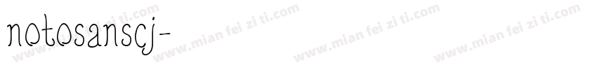 notosanscj字体转换