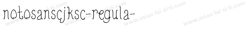 notosanscjksc-regula字体转换