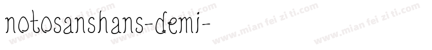 notosanshans-demi字体转换