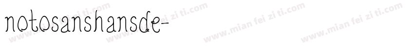 notosanshansde字体转换