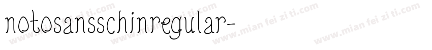 notosansschinregular字体转换