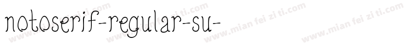 notoserif-regular-su字体转换