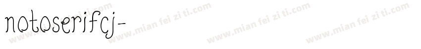 notoserifcj字体转换