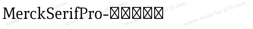 MerckSerifPro字体转换