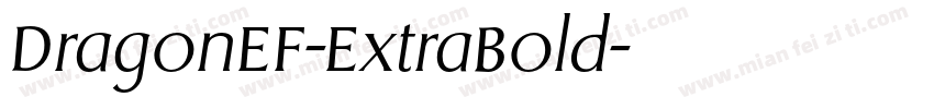 DragonEF-ExtraBold字体转换