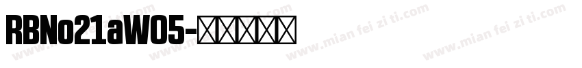 RBNo21aW05字体转换