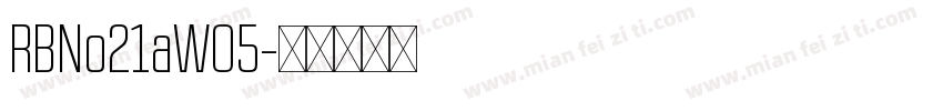 RBNo21aW05字体转换