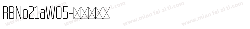 RBNo21aW05字体转换