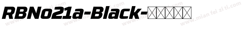 RBNo21a-Black字体转换