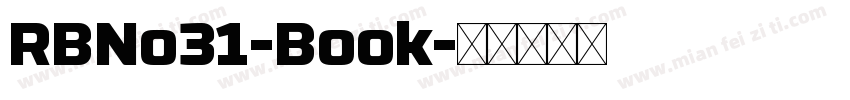 RBNo31-Book字体转换