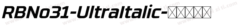 RBNo31-UltraItalic字体转换