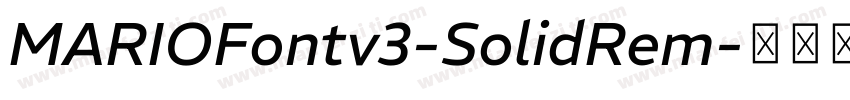 MARIOFontv3-SolidRem字体转换