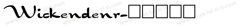 Wickendenr字体转换